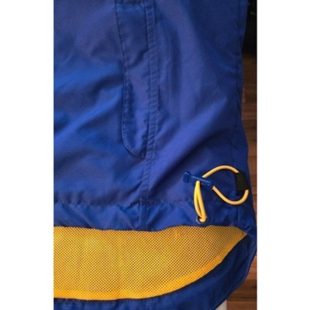 Starter Jacket Mens XL Royal Blue Yellow Colorblock Windbreaker - Picture 8 of 11